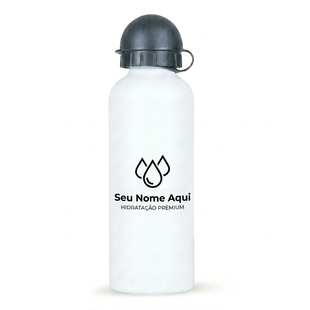 Garrafa Squeeze Personalizada "Seu Nome Aqui" para Academia 500ml